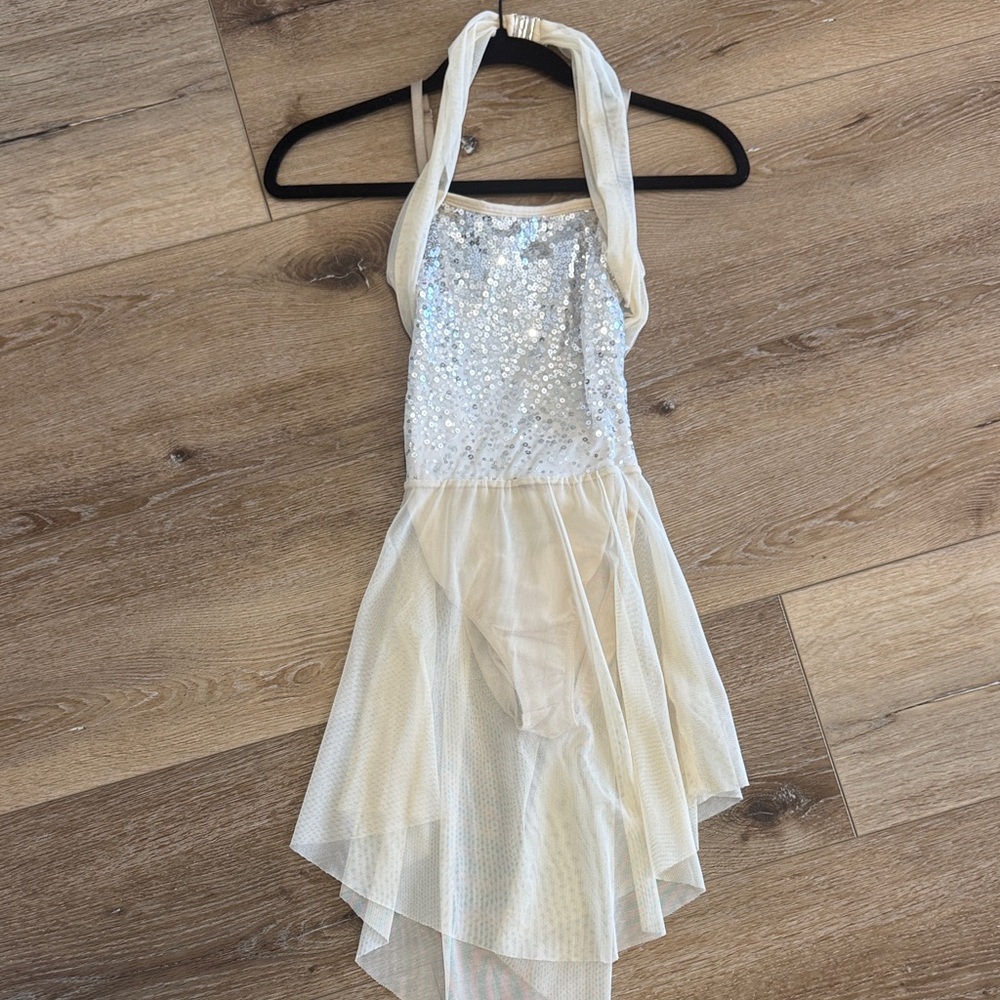 Sparkling Cream Kids Dance Costume